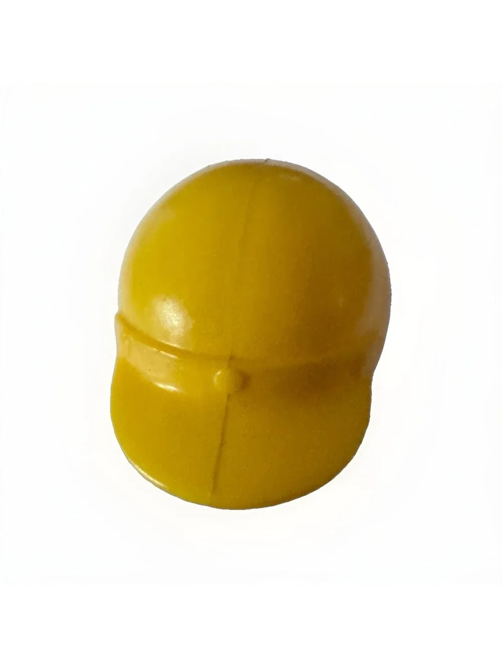 Vintage Mattel 1970s Big Jim Yellow Motocross Motorcycle Helmet MADE IN USA